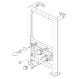 conjunto bidé suspendido h=82cm | plastisan
