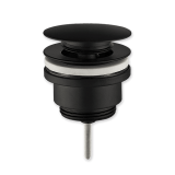 válvula clic clac universal tornillo negro mate | drena | plastisan