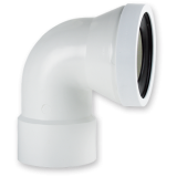 manguito wc curvo hembra | drena | plastisan