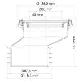manguito wc excéntrico 40 mm | drena