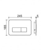 placa pulsadora drena slim rectangulos blanco | plastisan