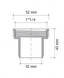 adaptador válvula drenaflex 1 1/4 | plastisan