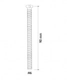 tornillo inox M6x90mm | plastisan