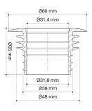 junta labiada para sifón Ø32mm | plastisan