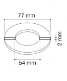 junta plana 77x54x2mm | drena | plastisan