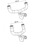 sifón flexible doble completo | plastisan