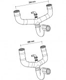 sifón flexible doble completo toma lavavajillas | plastisan